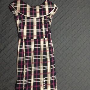 Bettie Page Plaid Wiggle Dress